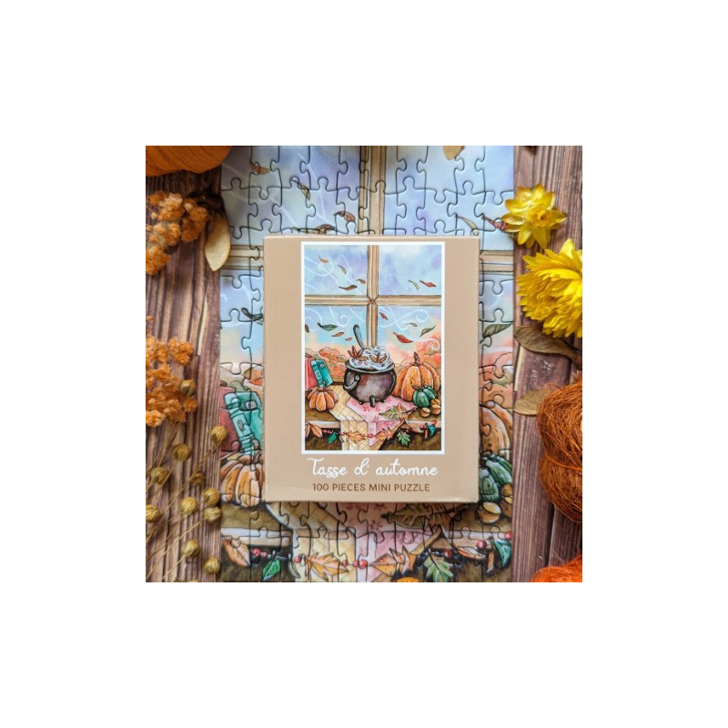 Mini puzzle - Tasse d'automne