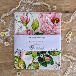 Tea towel - DAMASK ROSE