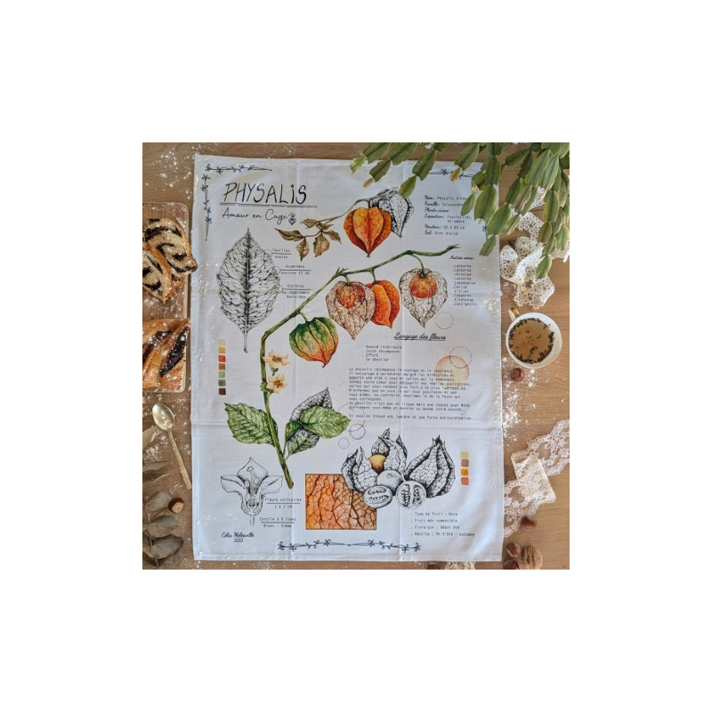 Torchon botanique - PHYSALIS