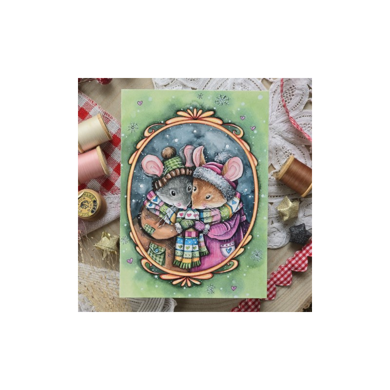 Carte Postale - Une écharpe pour deux