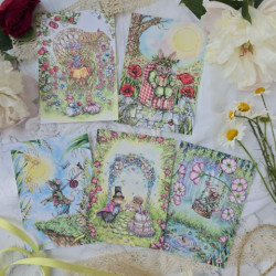 Lot 5 Carte Postale - animaux
