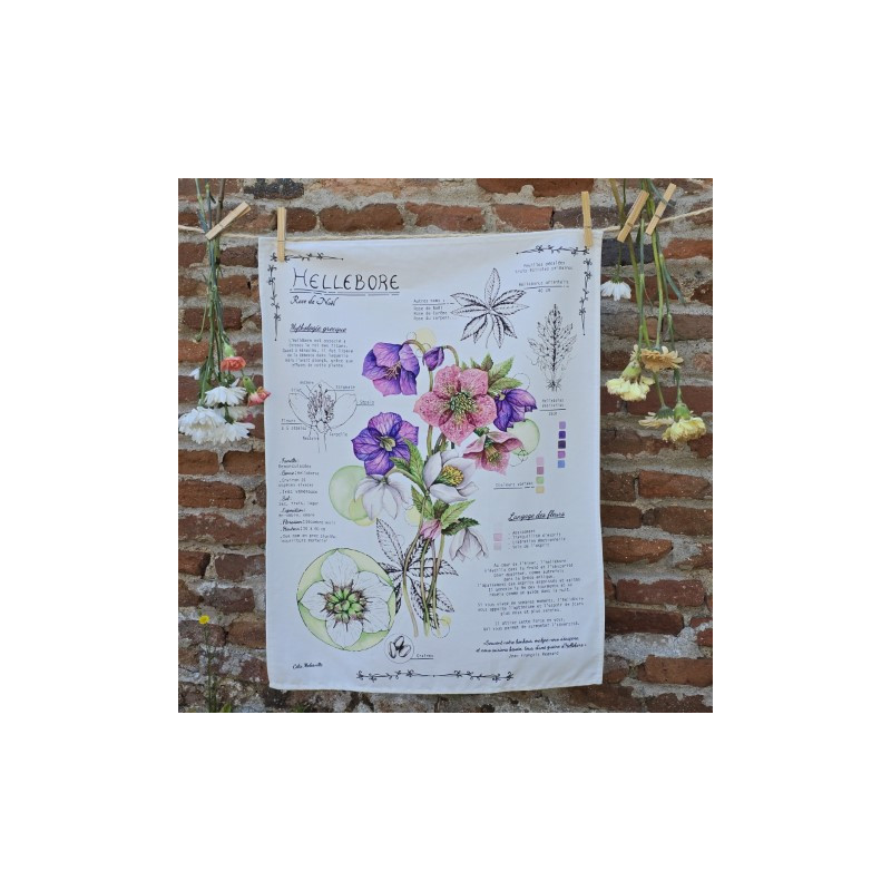 Tea towel - Hellebore