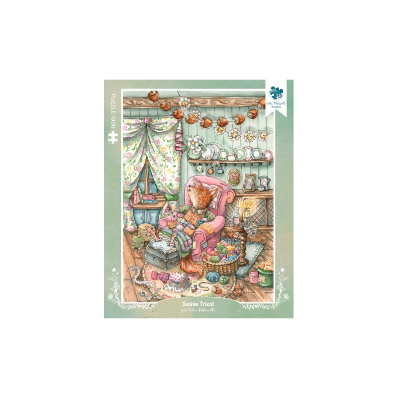 Soirée tricot - 1 000 pièces puzzle