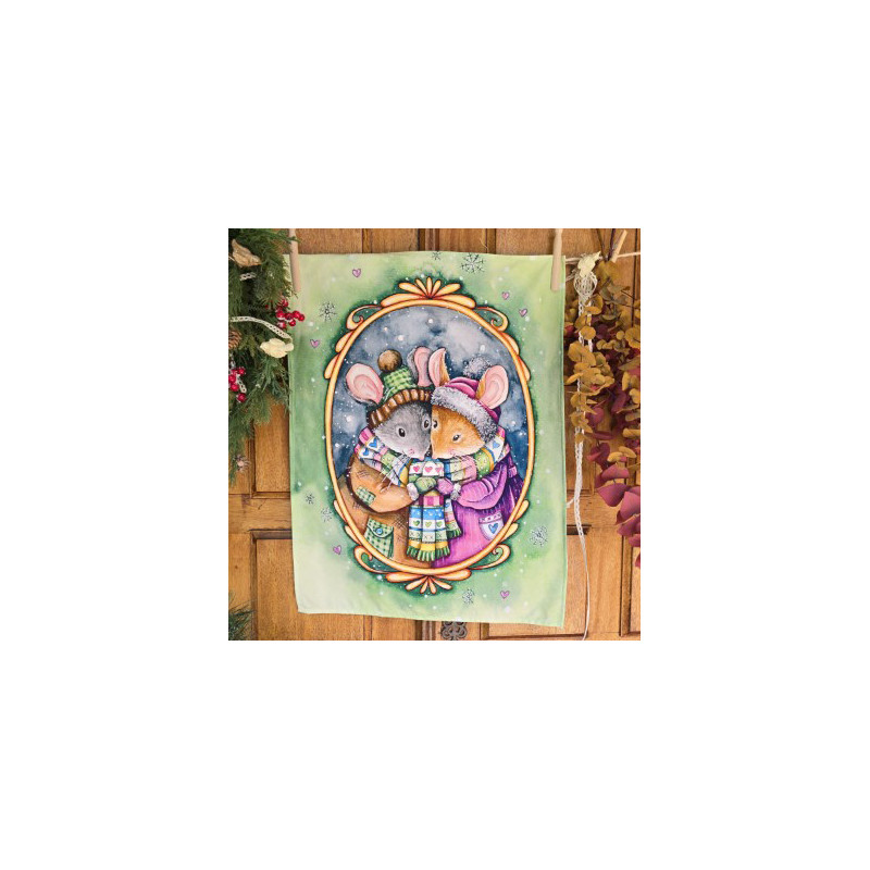 Tea towel - Une écharpe pour deux