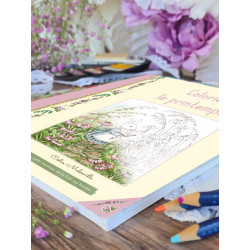 Colorie le printemps - livre de coloriage