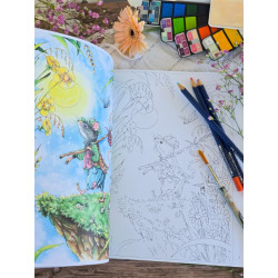 Colorie le printemps - livre de coloriage