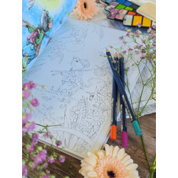 Colorie le printemps - livre de coloriage