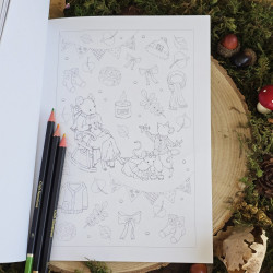 Colorie l'automne- livre de coloriage