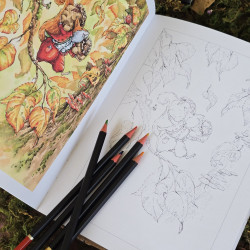 Colorie l'automne- livre de coloriage