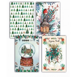 4 cartes postales - Pack Noël