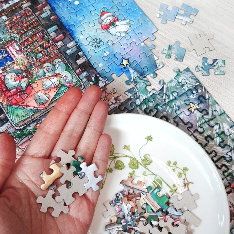 Manoir Hanté de Noël 1 000 pièces puzzle — free download